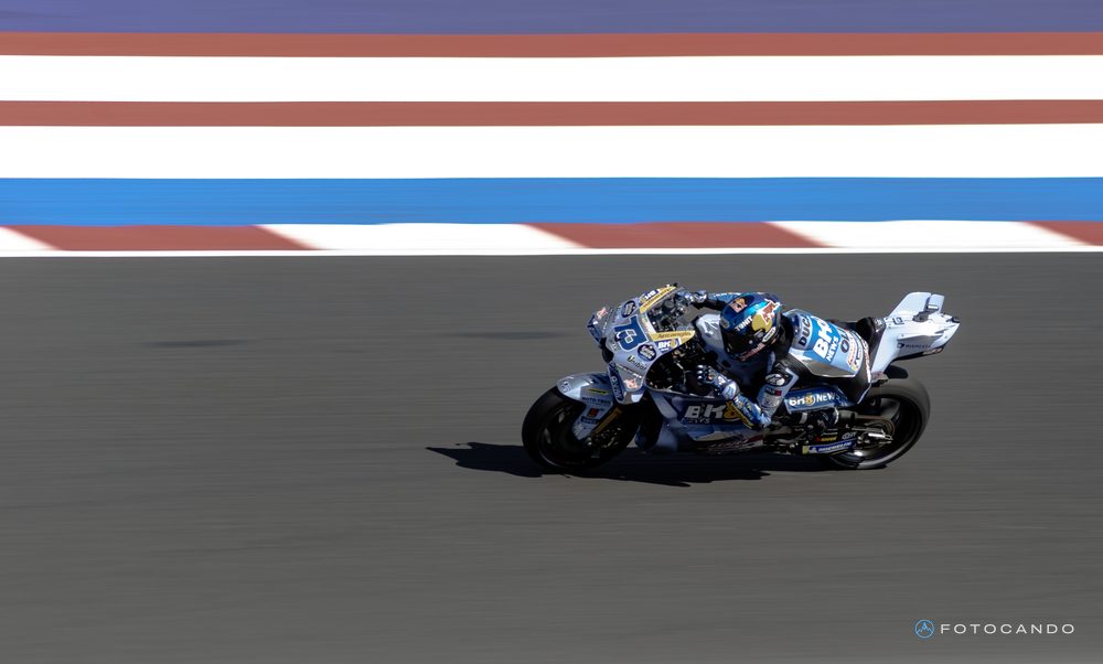 MotoGP, bike leaning over on the kerbs, Misano 2025
